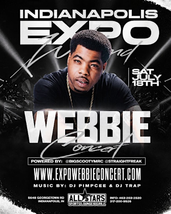 Indianapolis Expo: WEBBIE CONCERT! Sat July 18th @ Allstars Lounge.