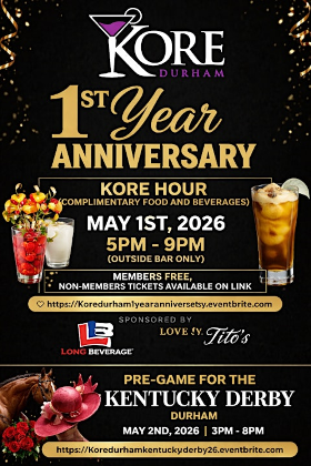 Kore Durham 1st year Anniversary