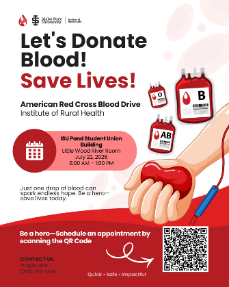 Institute of Rural Health and American Red Cross Blood Drive