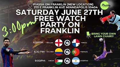 FIFA WATCH PARTY AT PIASSA ON FRANKLIN