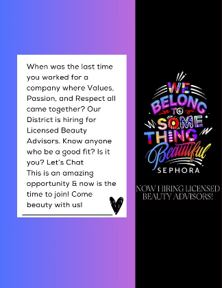 Hiring Event for Licensed Beauty Advisors