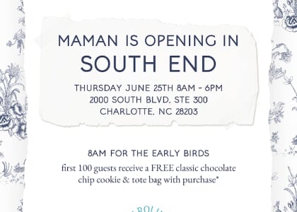 Bonjour, Charlotte! Maman Is Opening in South End