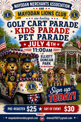 250 America Golf Cart parade