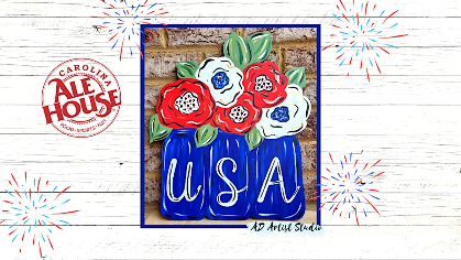 USA Door Hanger Paint Night