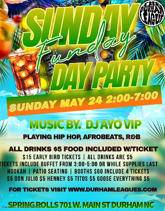SUNDAY FUNDAY DAY PARTY