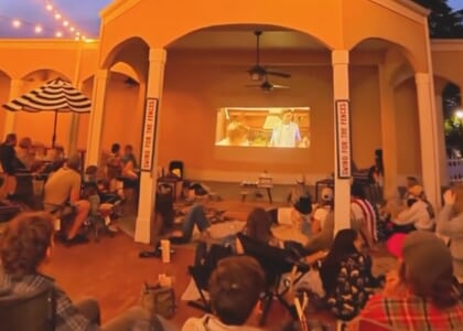 Outdoor Showing of Forrest Gump at Lewandowski's