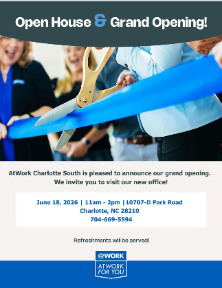AtWork Charlotte-South Ribbon Cutting Event