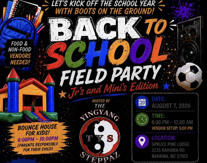Back to School Field Party Jr's and Mini's Edition