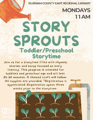 Story Sprouts (Toddler/Preschool Storytime)