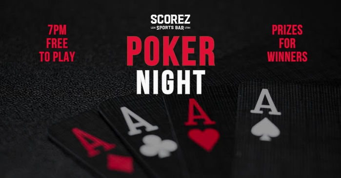 Poker Night at SCOREZ! 21+
