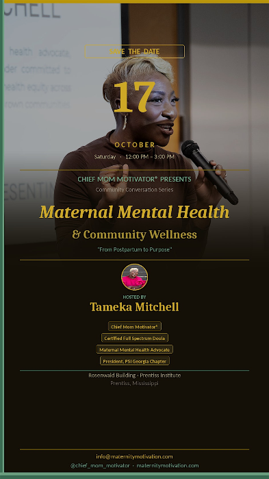 From Postpartum to Purpose: Maternal Mental Health & Community Wellness
