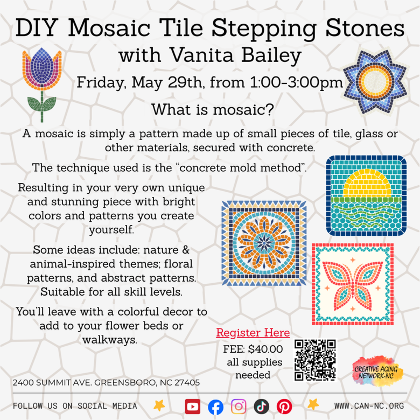 DIY Mosaic Tile Stepping Stones with Vanita Bailey