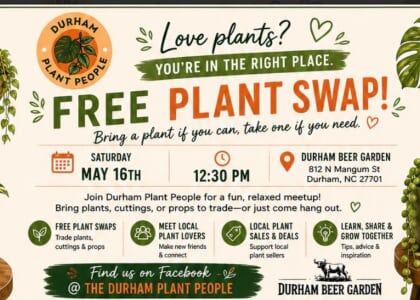 Plant Swap at Durham Beer Garden 5/16 12:30pm