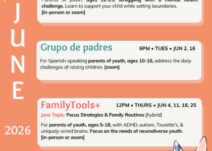 FREE YouthWell Parent Support Groups- Family Tools+