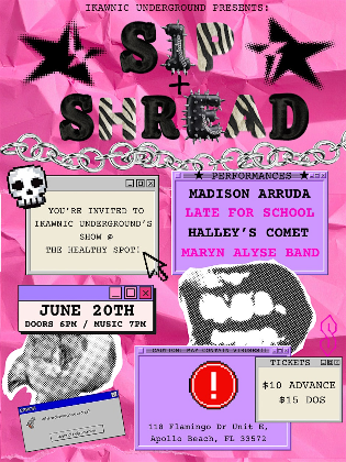 Sip & Shred @ THE HEALTHY SPOT w/ Maryn Alyse, Late for School, & more!