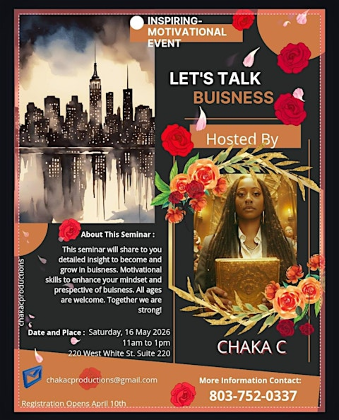 Lets Talk Buisness - Motivational and Inspirational Event
