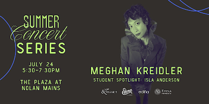 Summer Concert Series: Meghan Kreidler of Kiss the Tiger
