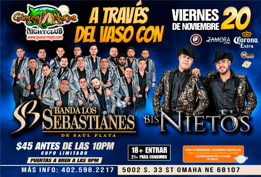 Banda Los Sebastianes Bis Nietos A Traves Del Vaso News Channel Nebraska Northeast Norfolk Events Me enamore y ya no se que hacer esta muy lejos de mi alcance a ella le gusta vestir caro pasear en yate y buenos carros no le interesa enamorarse. northeast news channel nebraska