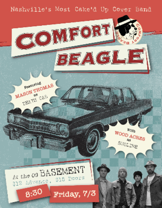 Comfort Beagle Nashville's Most Cake'd Up Cover Band w