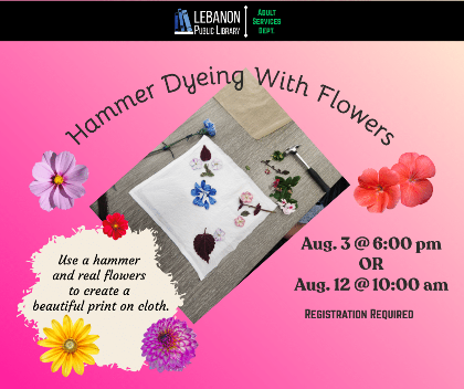 Hammer Dyeing With Flowers