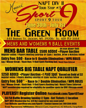Meucci Sport 9 Tour Men S Women S 9 Ball Events Wjtv Calendar