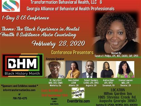 Black History Month Behavioral Health 1 Day Ce Conference Wjbf Calendar