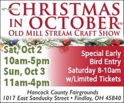 Christmas In October Findlay Ohio 2022 Christmas In October Art & Craft Show Findlay Family Events Calendar