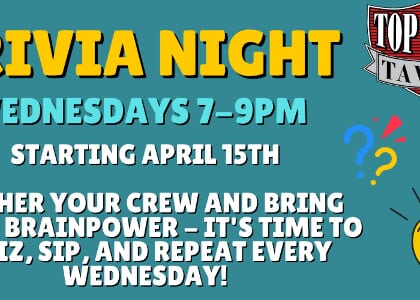 Trivia Night at Top Dawg Tavern!