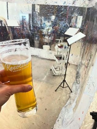 Splatter Paint Tent at Resolute Tap & Cellar