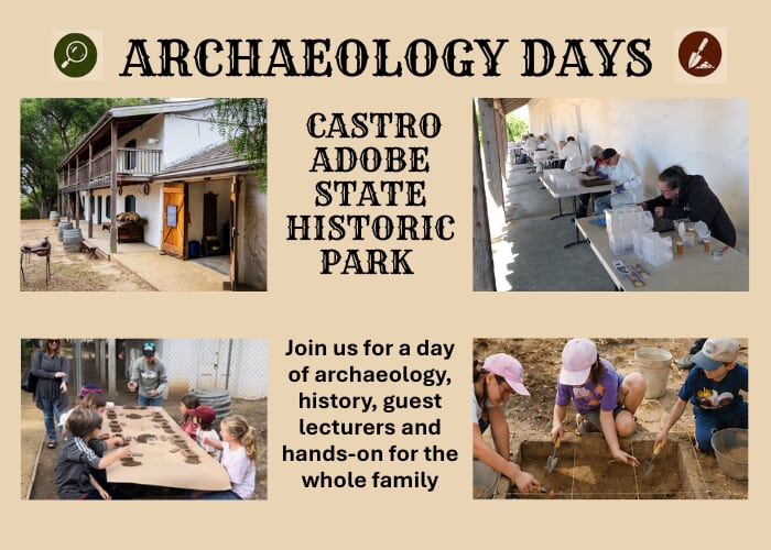 Archaeology Day at the Castro Adobe State Historic Park