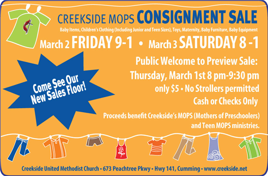 Creekside Mops Consignment Sale Dawson News