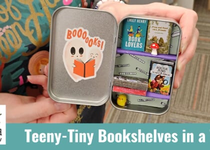 Teeny-Tiny Bookshelves in a Tin