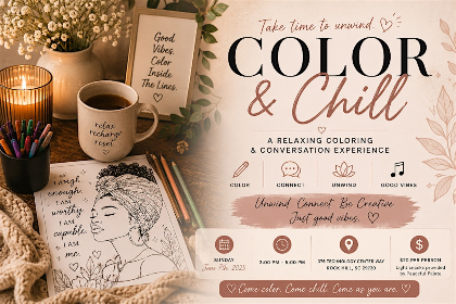 Color & Chill: A Relaxing Coloring & Conversation Experience