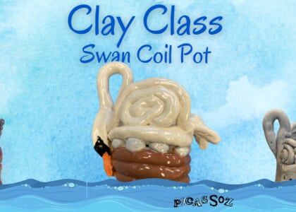 National Clay Day! Clay Class - Swan Coil Pot