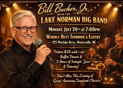 Bill Bucher, Jr. with the LAKE NORMAN BIG BAND