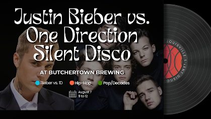 Justin Bieber vs. One Direction Silent Disco at Butchertown Brewing
