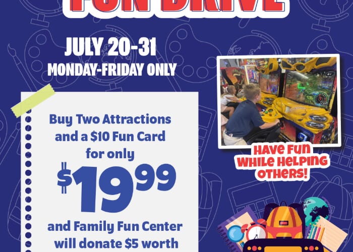 Join Our Back to School Fun Drive