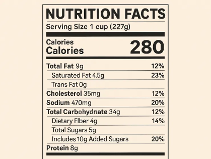 Health Literacy: Nutrition Information