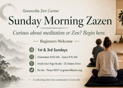 Sunday Morning Zazen Meditation