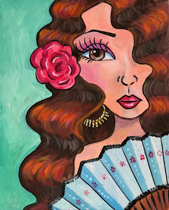 Spanish Dancer Celebrating Cinco De Mayo