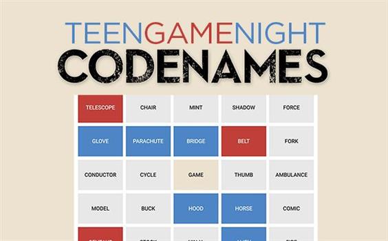 Virtual Event Teen Game Night Codenames Daily Herald Calendar