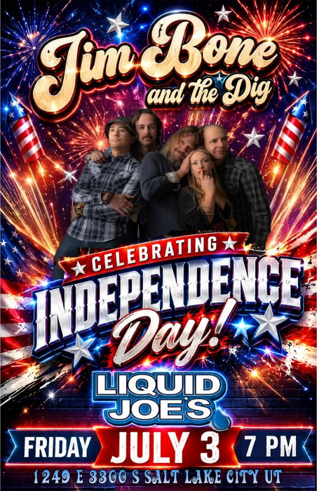 Jim Bone and the Dig Independence Day party