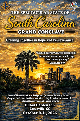 The Spectacular State of South Carolina 2026 Grand Conclave