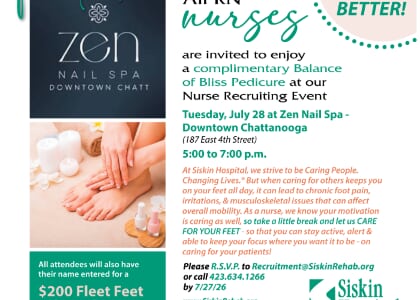 Siskin Hospital Register Nurse Recruitment Event