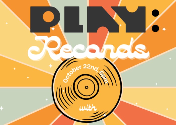 Flyer or photo for PLAY: Records w/ DJ foodstamp (all-vinyl)