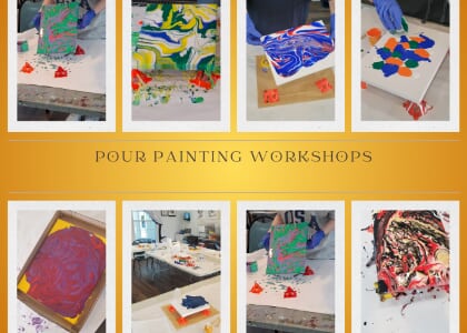 It’s Time to Get Messy and Pour Your Heart Out! ✨🎨pour painting workshop