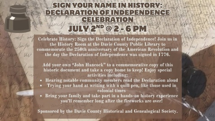 Sign your Name in History