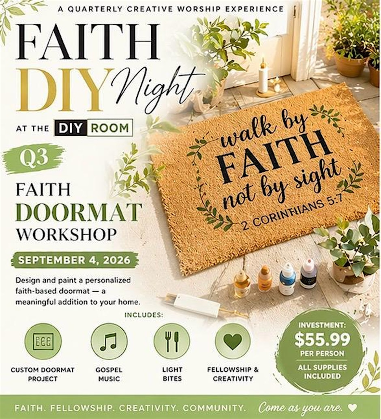 ✨ Faith DIY Night at The DIY Room - Doormat Workshop✨