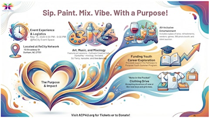 Sip. Paint. Mix. Vibe. -  with Live Jazz and Line Dancing!