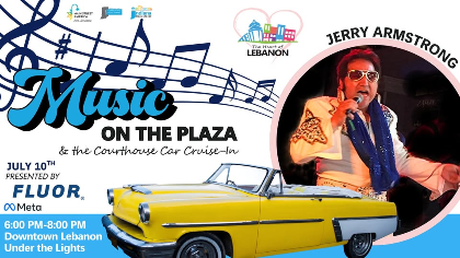 Music on the Plaza & Courthouse Cruise-In feat. Jerry Armstrong as Elvis